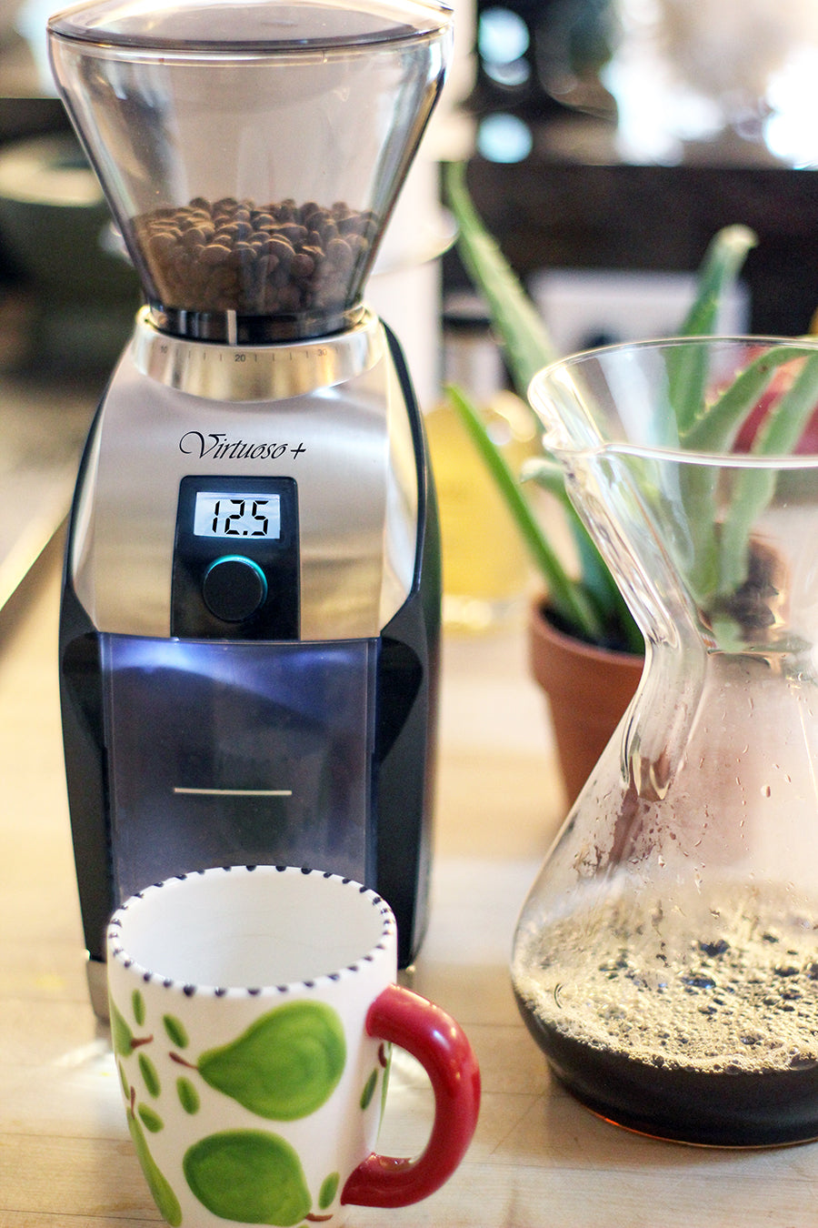 Baratza Virtuoso Conical Burr Coffee Grinder with Digital Timer Display